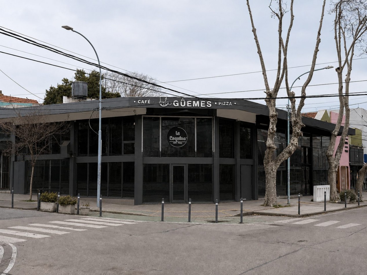 importante local en alquiler en la mejor esquina de guemes